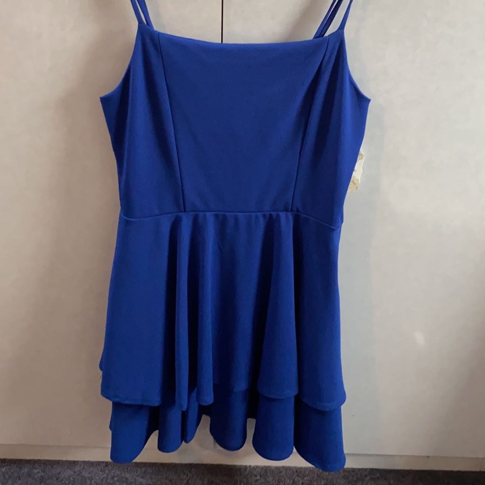 Altar’d State blue dress with bow in back